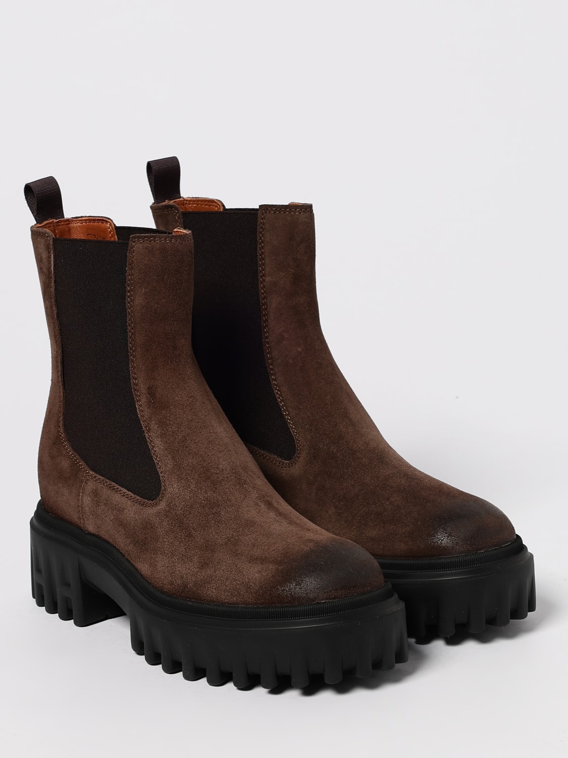 HOGAN BOOTS: Shoes woman Hogan, Brown - Img 2