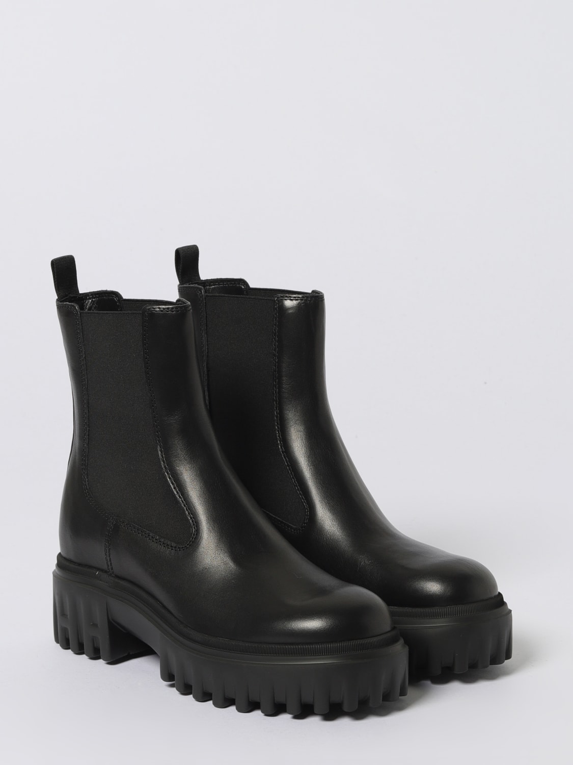 HOGAN BOOTS: Shoes woman Hogan, Black - Img 2