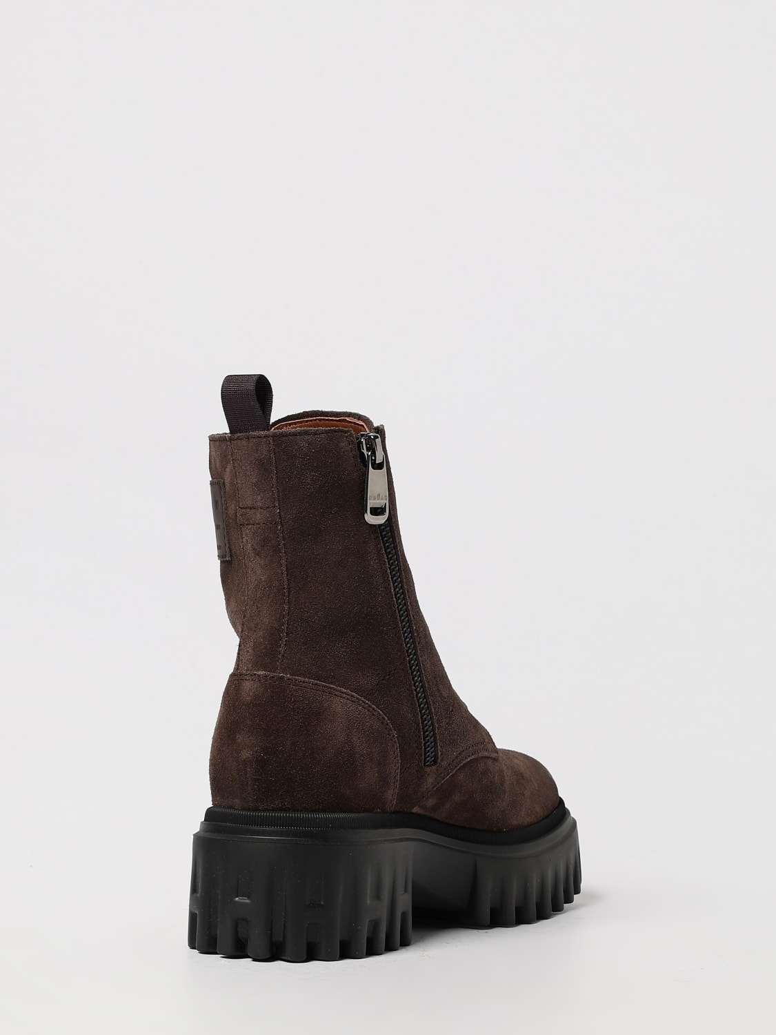 HOGAN STIVALI: Stivaletto Hogan in camoscio , Marrone - Img 3