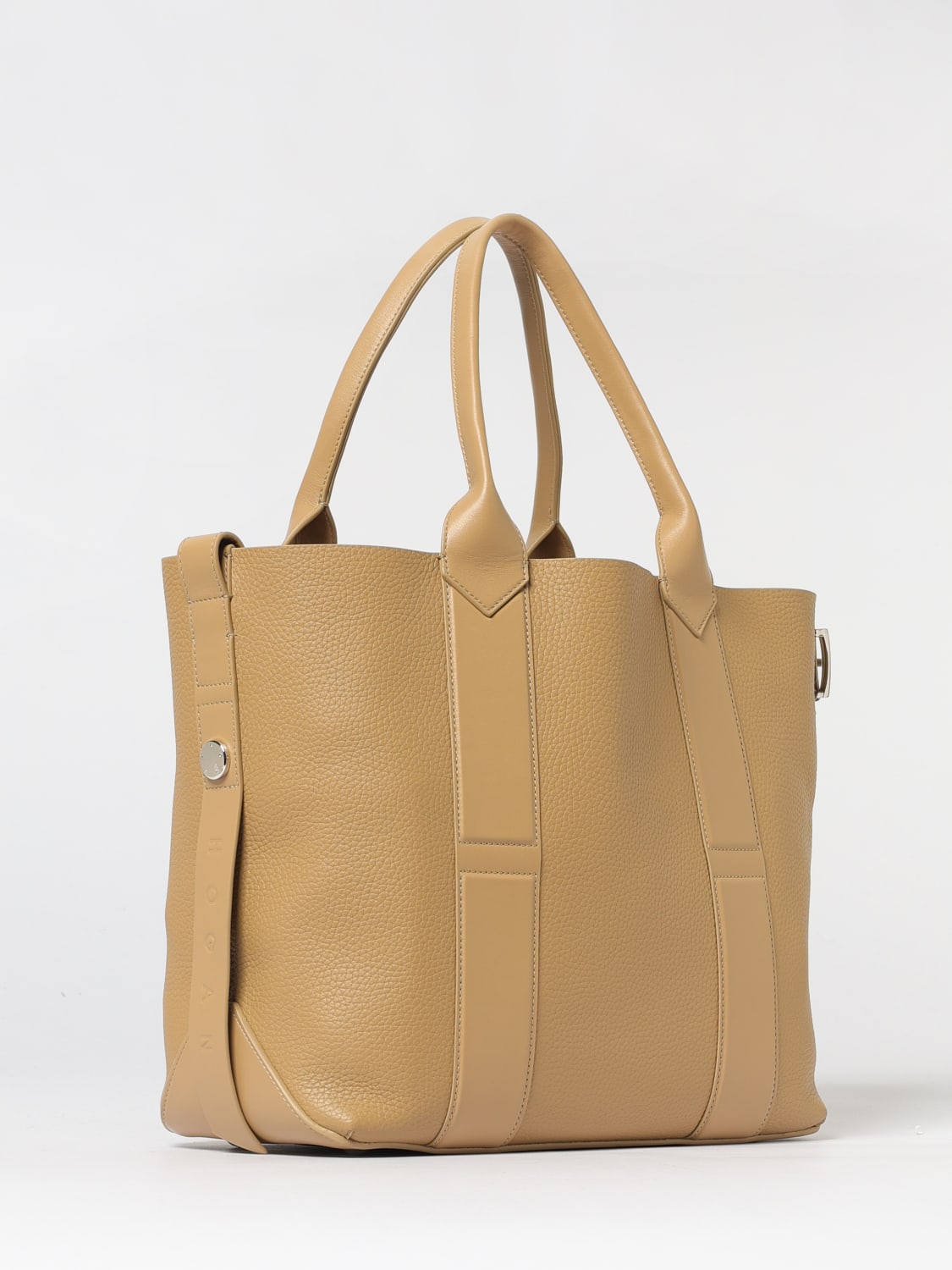 HOGAN BORSA A MANO: Borsa Script shopping Hogan, Beige - Img 2