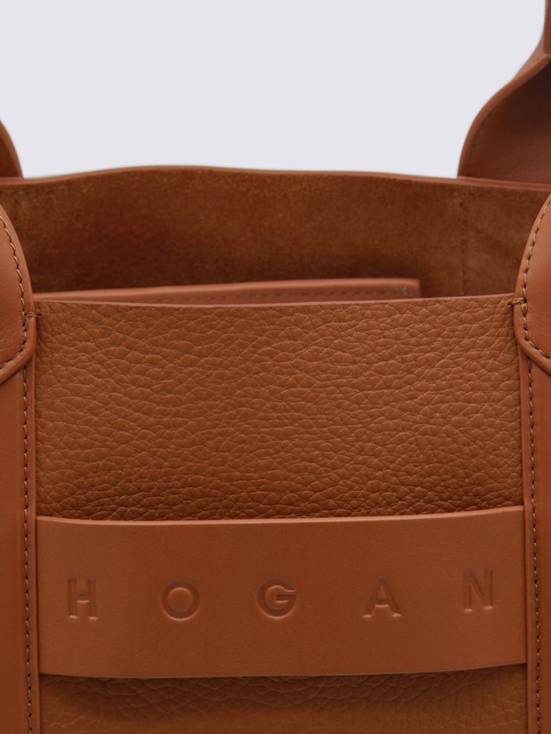 HOGAN BORSA A MANO: Borsa Script shopping Hogan, Cuoio - Img 4