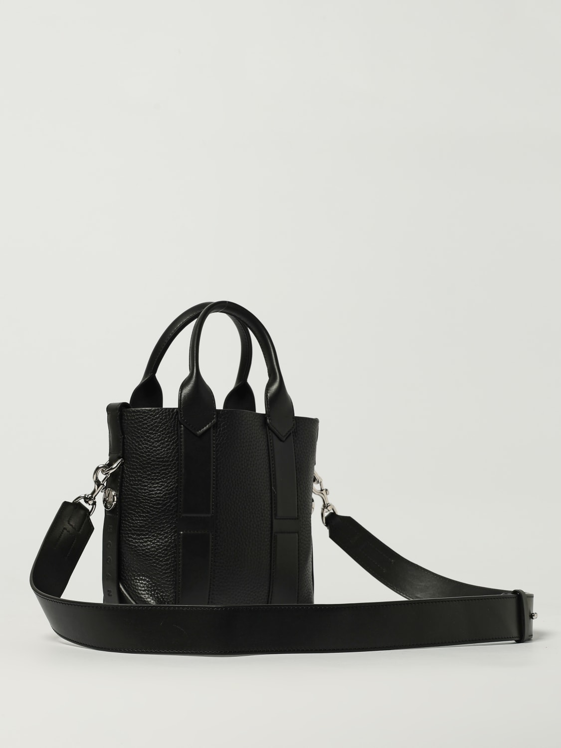 HOGAN BORSA A MANO: Borsa Script shopping small Hogan, Nero - Img 2