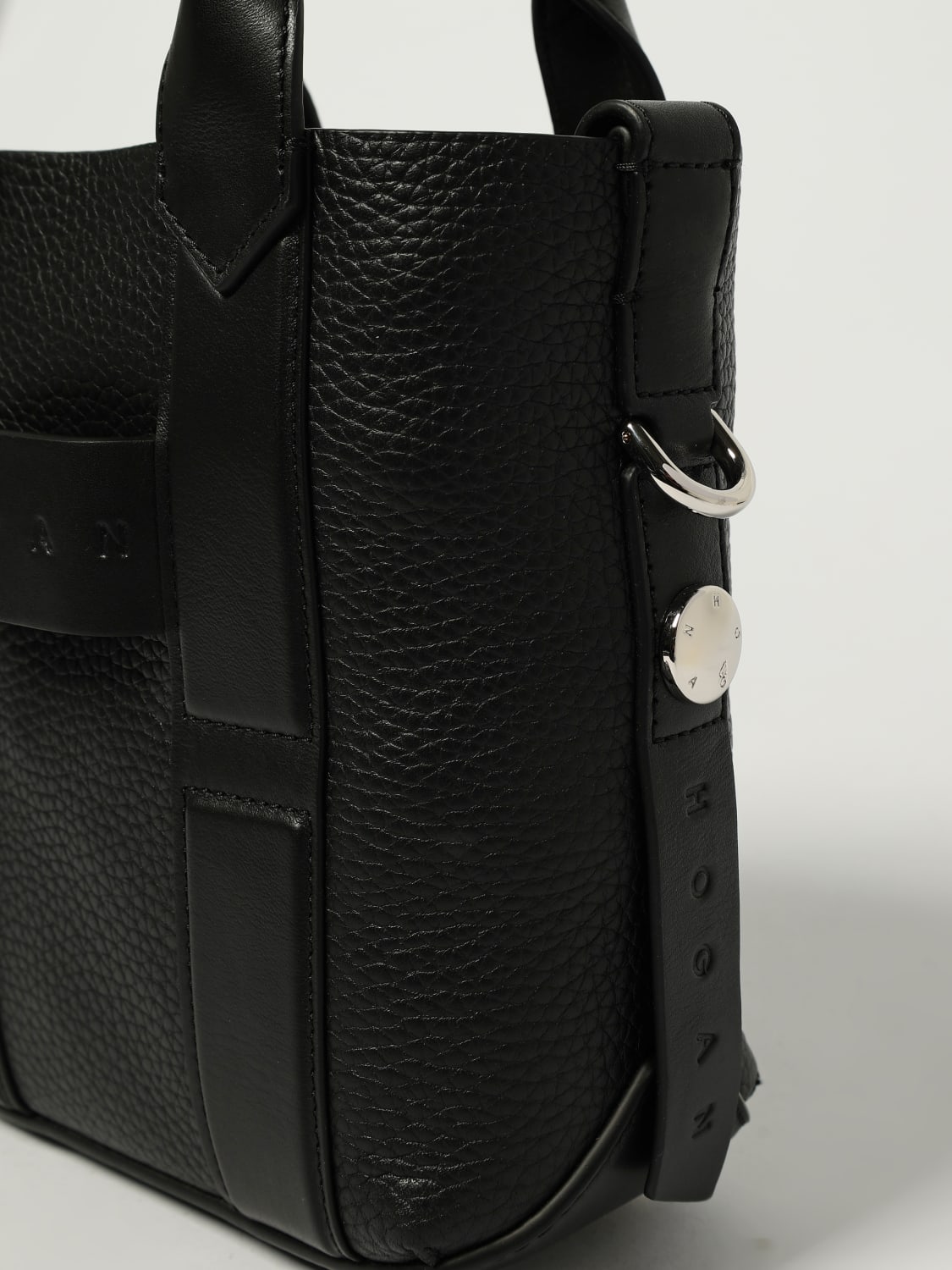 HOGAN BORSA A MANO: Borsa Script shopping small Hogan, Nero - Img 3