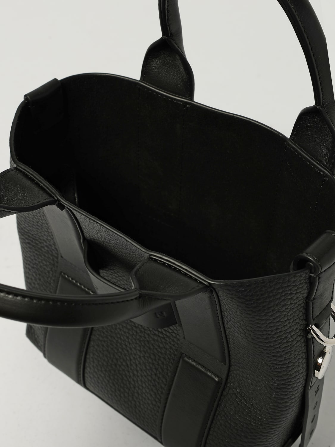 HOGAN BORSA A MANO: Borsa Script shopping small Hogan, Nero - Img 4