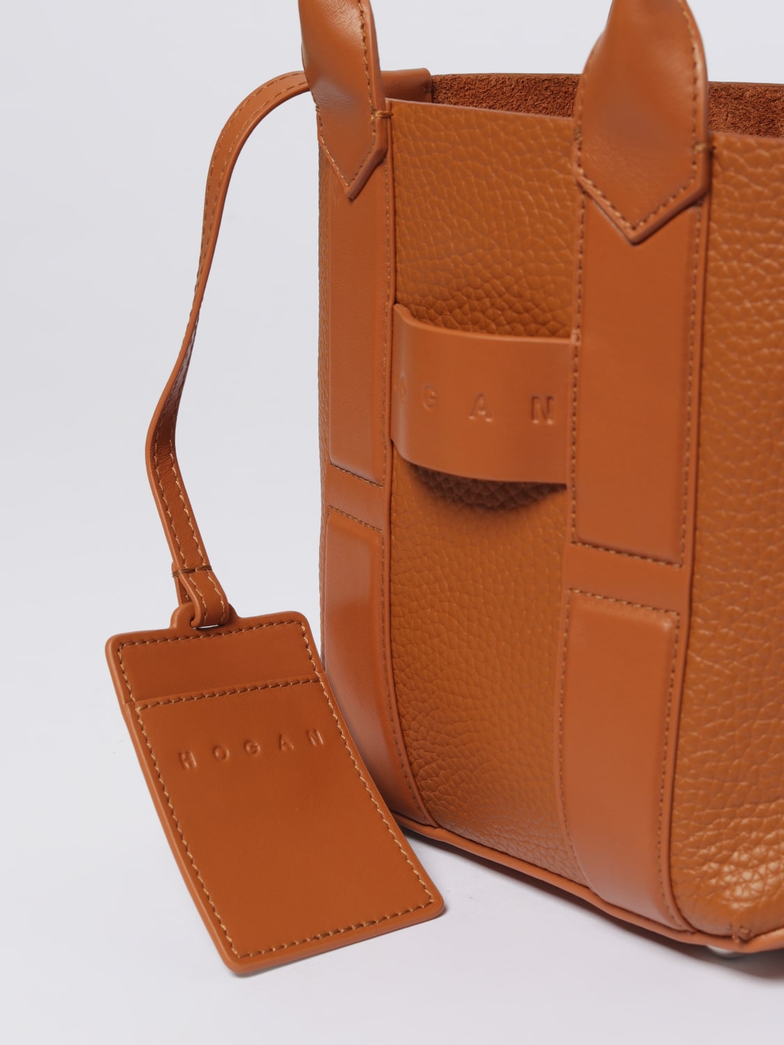 HOGAN BORSA A MANO: Borsa Script shopping small Hogan, Moro - Img 3