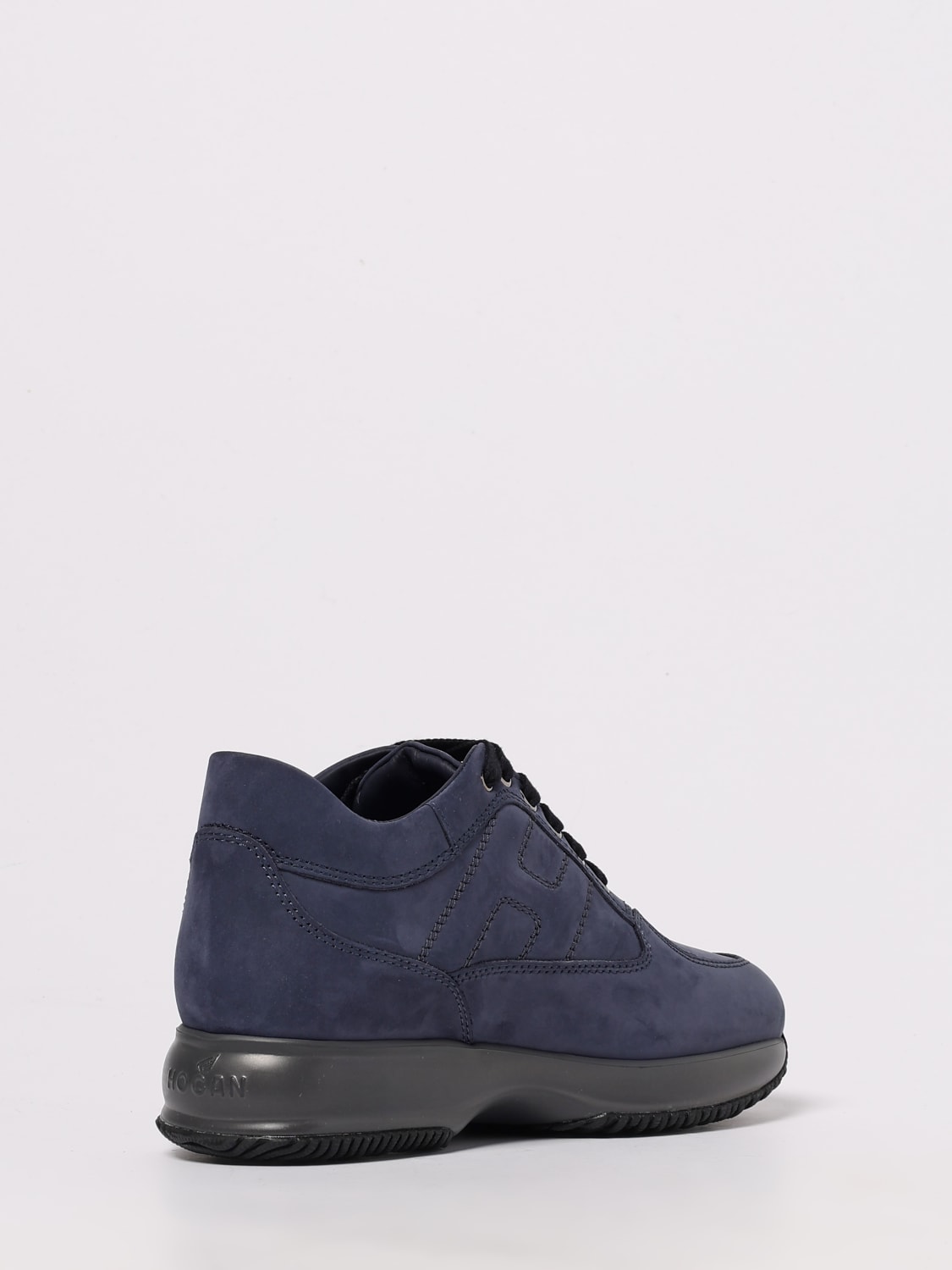 HOGAN SNEAKERS: Sneakers Interactive Hogan in camoscio , Blue - Img 3