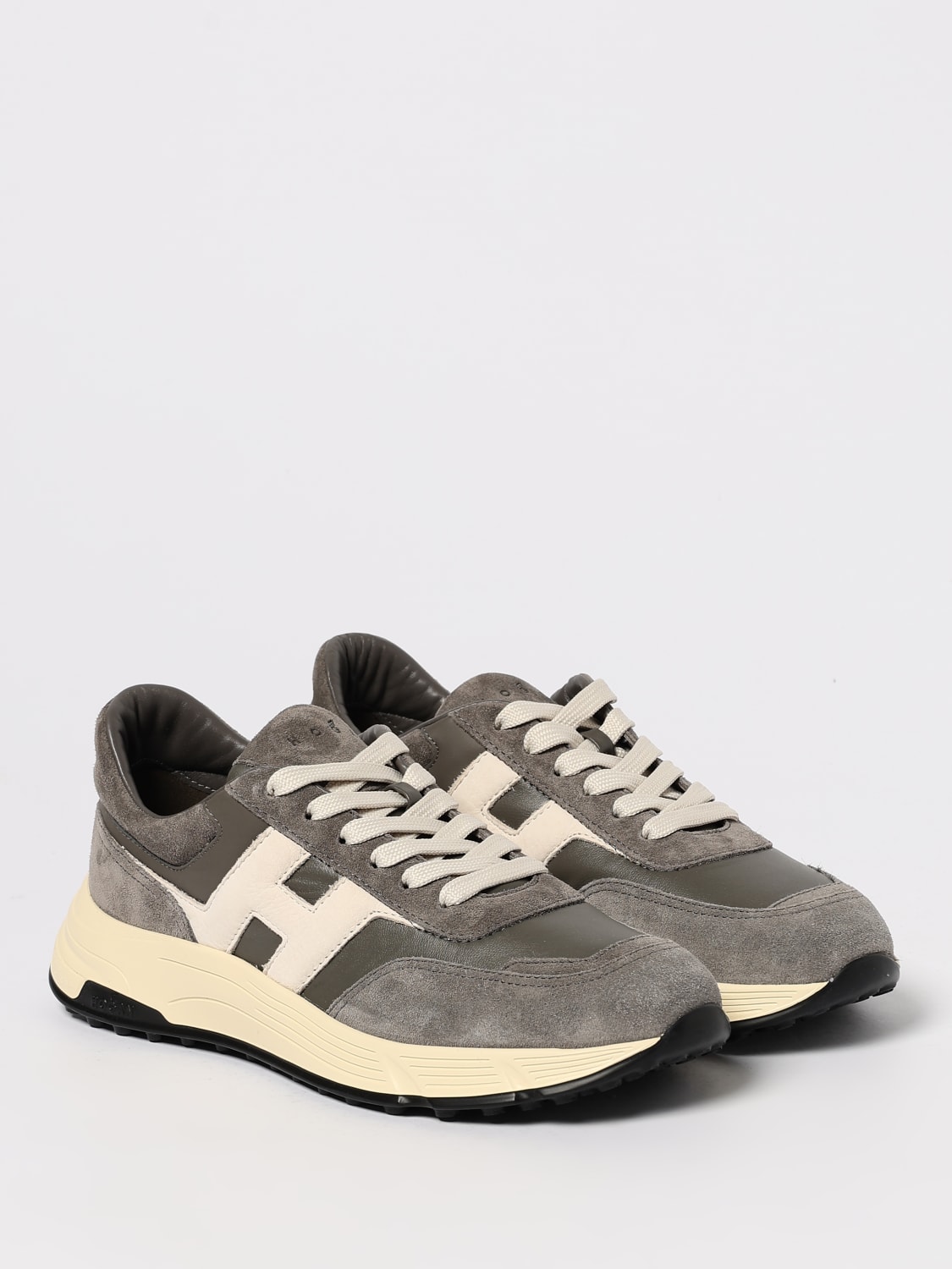 HOGAN SNEAKERS: Sneakers Hyperlight Hogan in pelle , Grigio - Img 2
