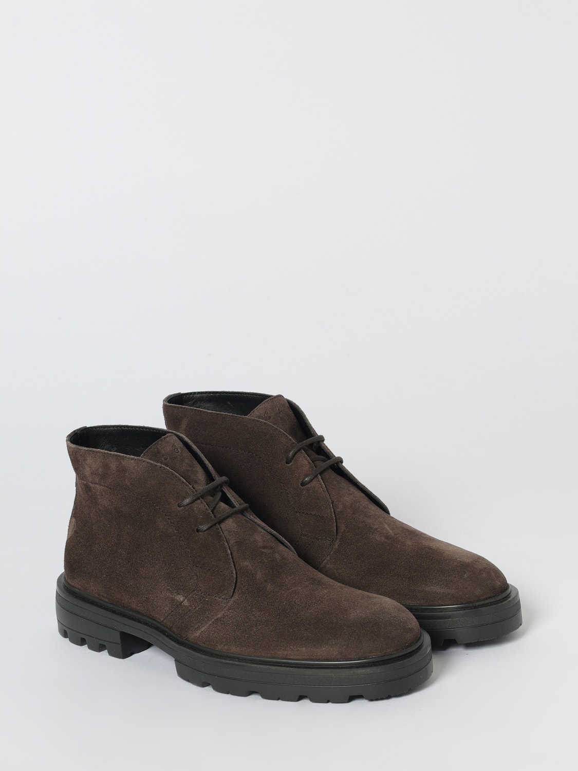 HOGAN BOTAS: Zapatos hombre Hogan, Marrón Oscuro - Img 2