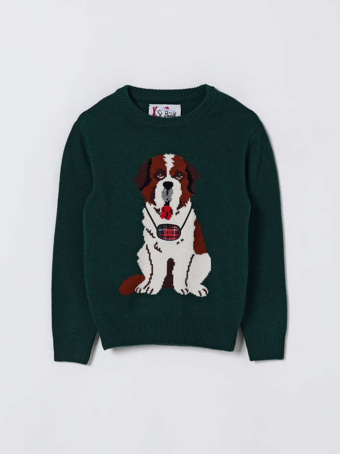MC2 SAINT BARTH SWEATER: Sweater kids Mc2 Saint Barth, Green - Img 1