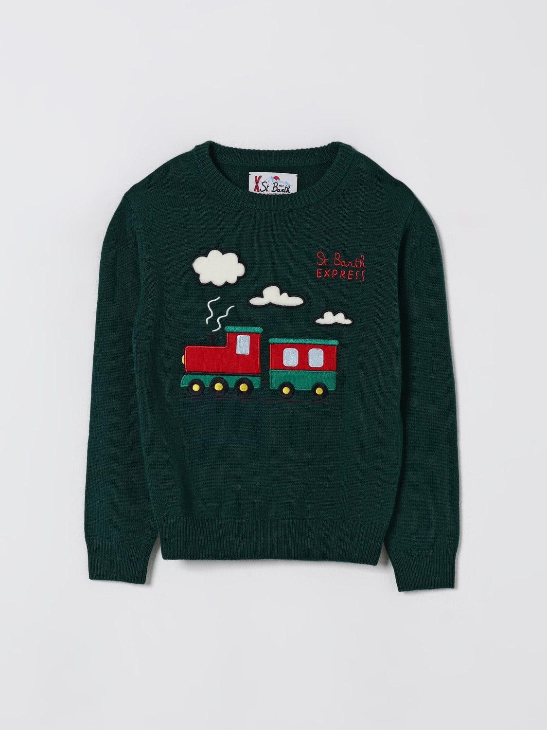 MC2 SAINT BARTH SWEATER: Sweater kids Mc2 Saint Barth, Green - Img 1