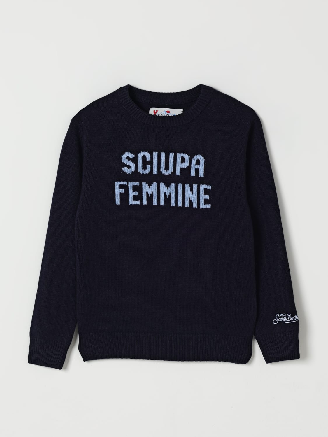 MC2 SAINT BARTH PULLOVER: Pullover kinder Mc2 Saint Barth, Blau - Img 1