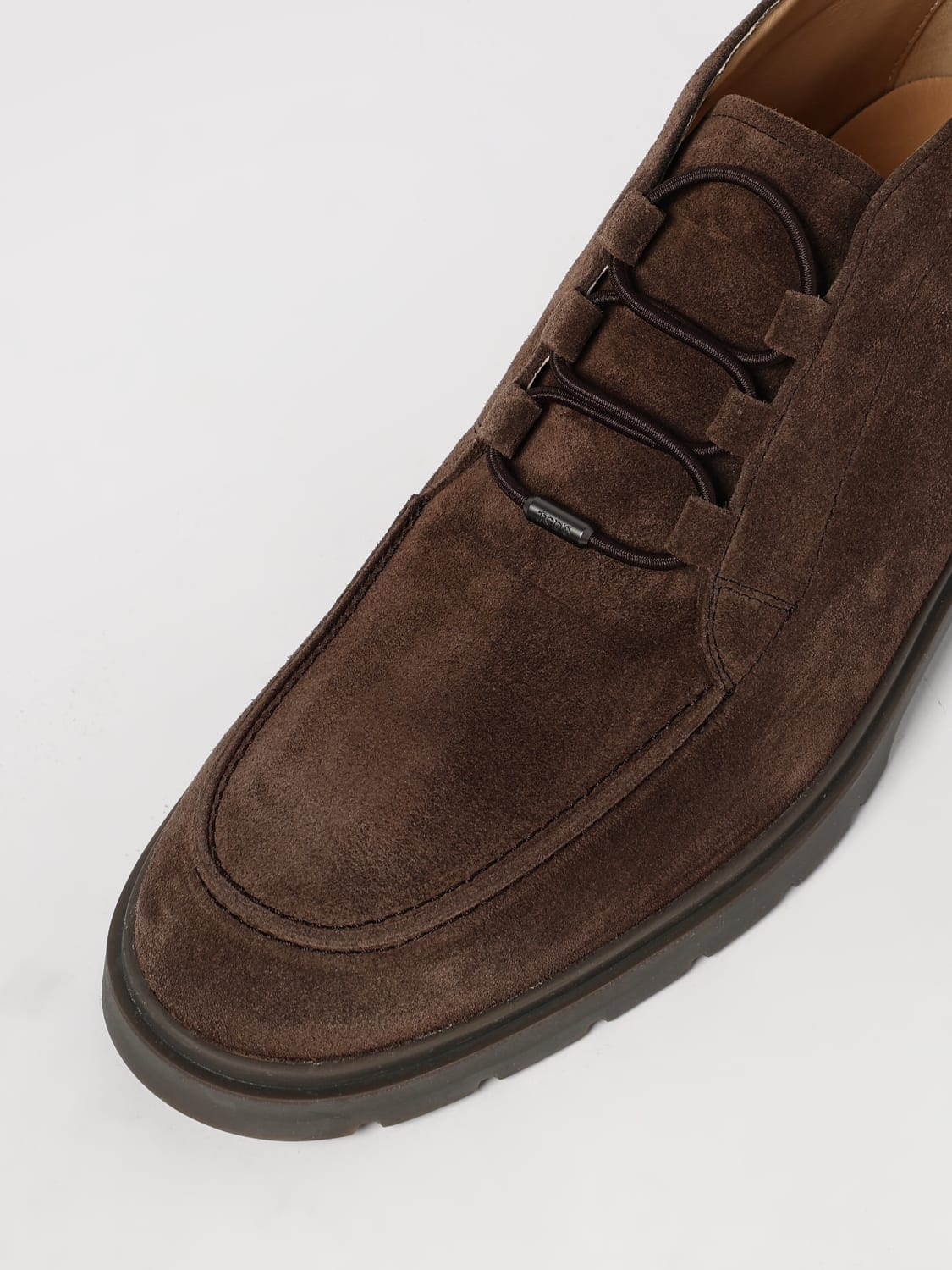 TOD'S STIVALETTI: Polacchino Tod's in camoscio , Marrone - Img 4