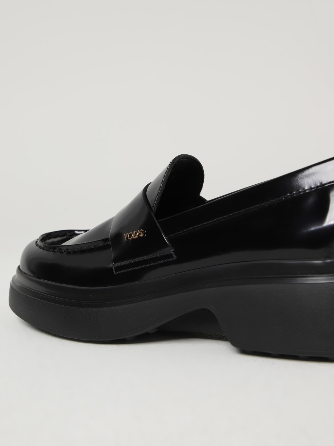 TOD'S SCARPE STRINGATE: Derby Tod's in pelle , Nero - Img 4