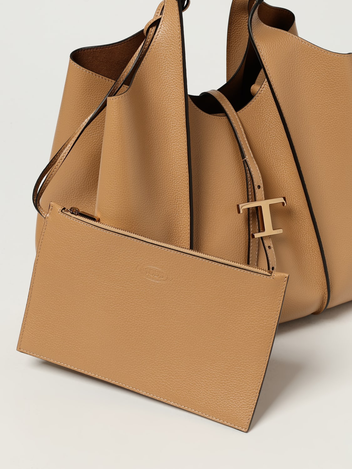 TOD'S SCHULTERTASCHE: Schultertasche damen Tod's, Camel - Img 3