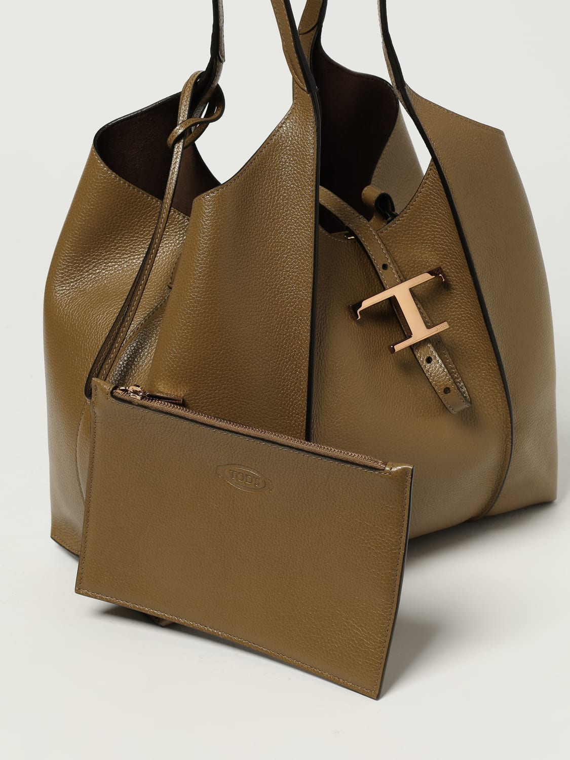 TOD'S SAC PORTÉ ÉPAULE: Sac porté épaule femme Tod's, Marron - Img 3