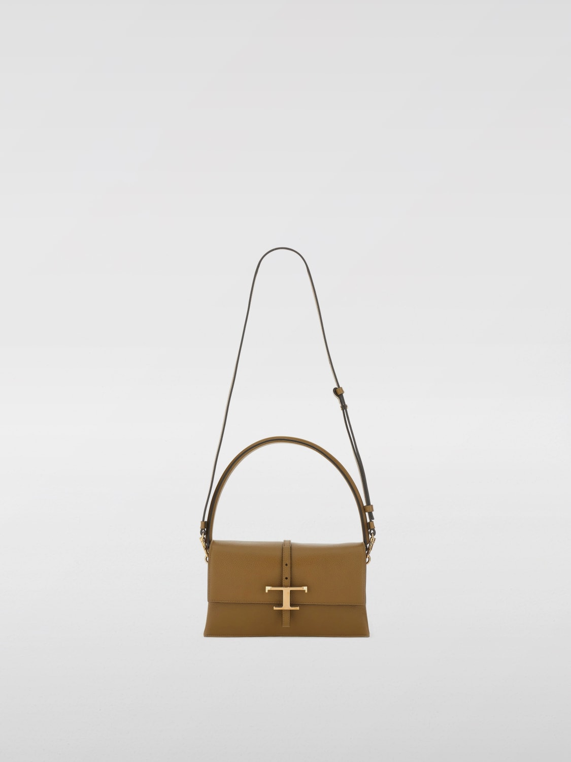 TOD'S BORSA A SPALLA: Borsa a spalla T Timeless in pelle di vitello Tod's, Marrone - Img 3