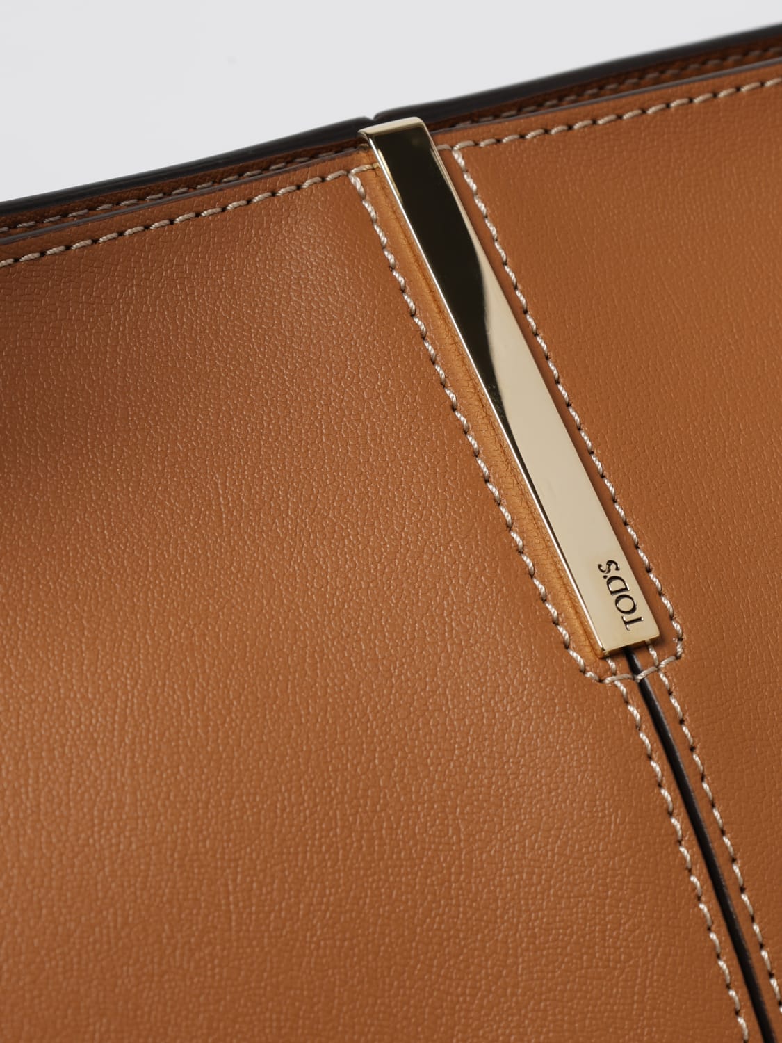 TOD'S BORSA A MANO: Borsa a mano Barretta in pelle di vitello Tod's, Cuoio - Img 3