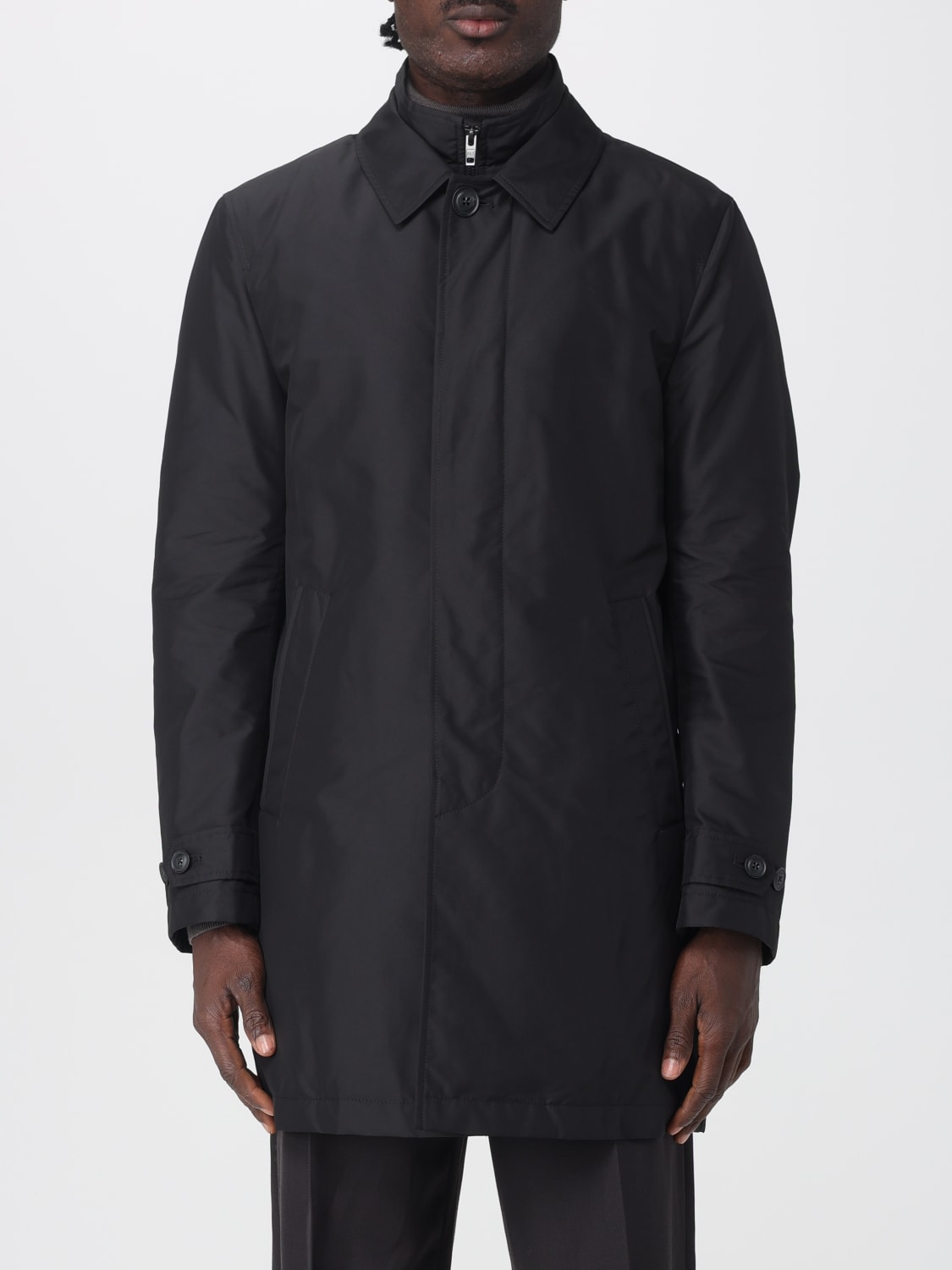 FAY GIACCA: Impermeabile Fay in nylon , Nero - Img 1