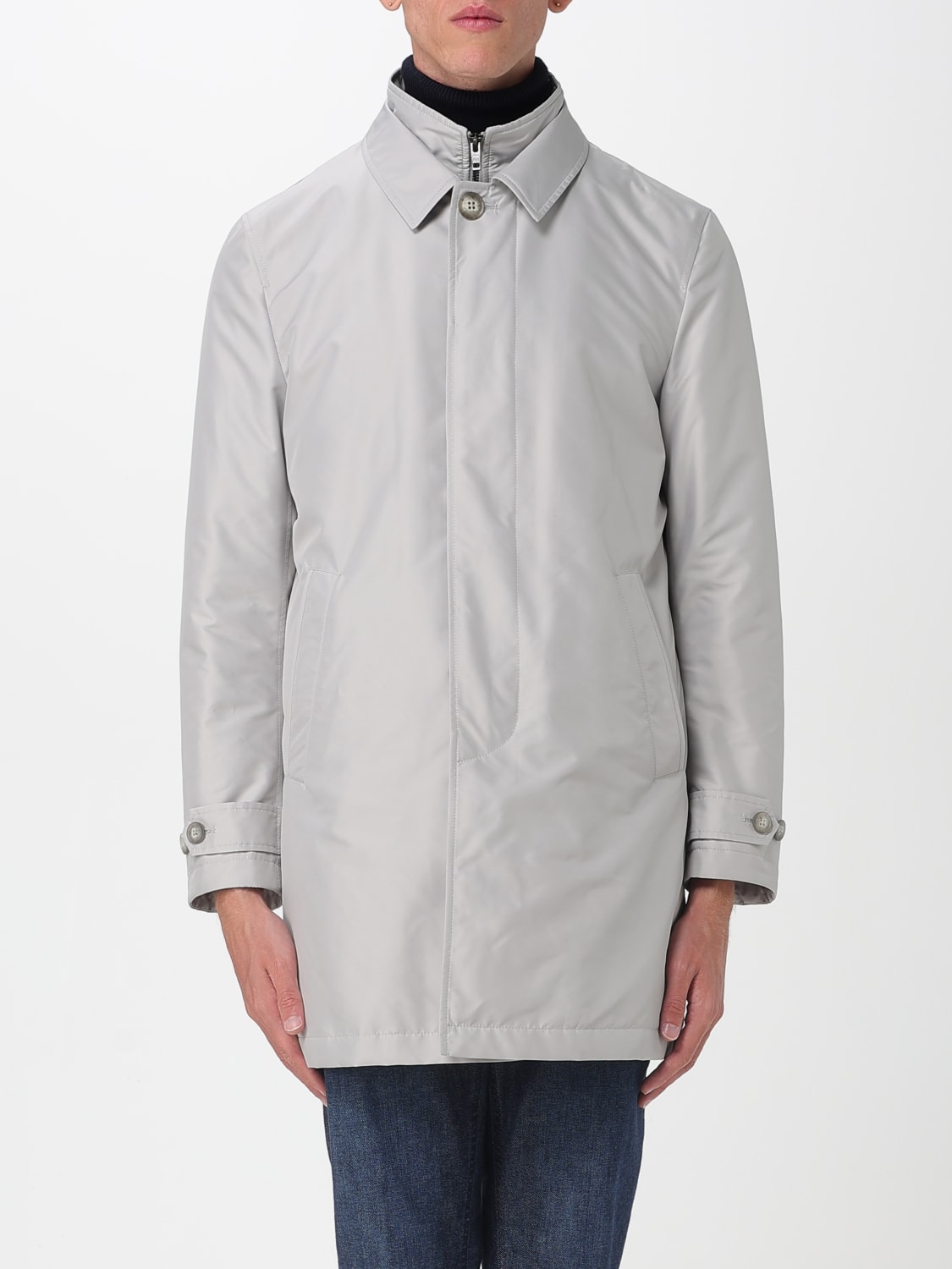 FAY GIACCA: Impermeabile Fay in nylon , Marrone - Img 1