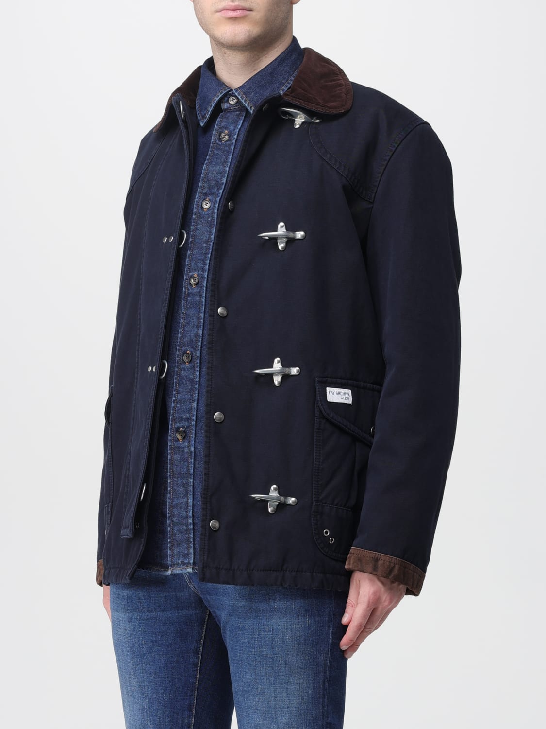 FAY JACKET: Jacket men Fay, Blue - Img 3
