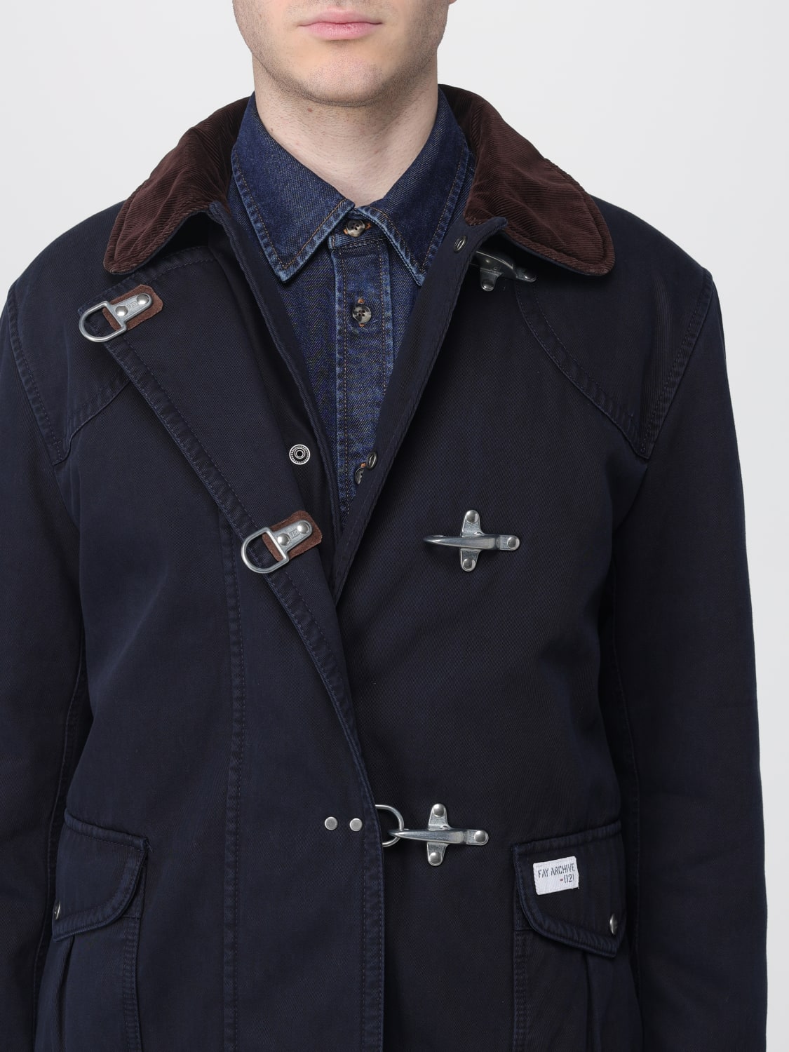 FAY JACKET: Jacket men Fay, Blue - Img 4