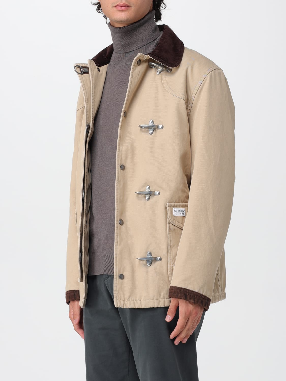FAY JACKET: Jacket men Fay, Beige - Img 3