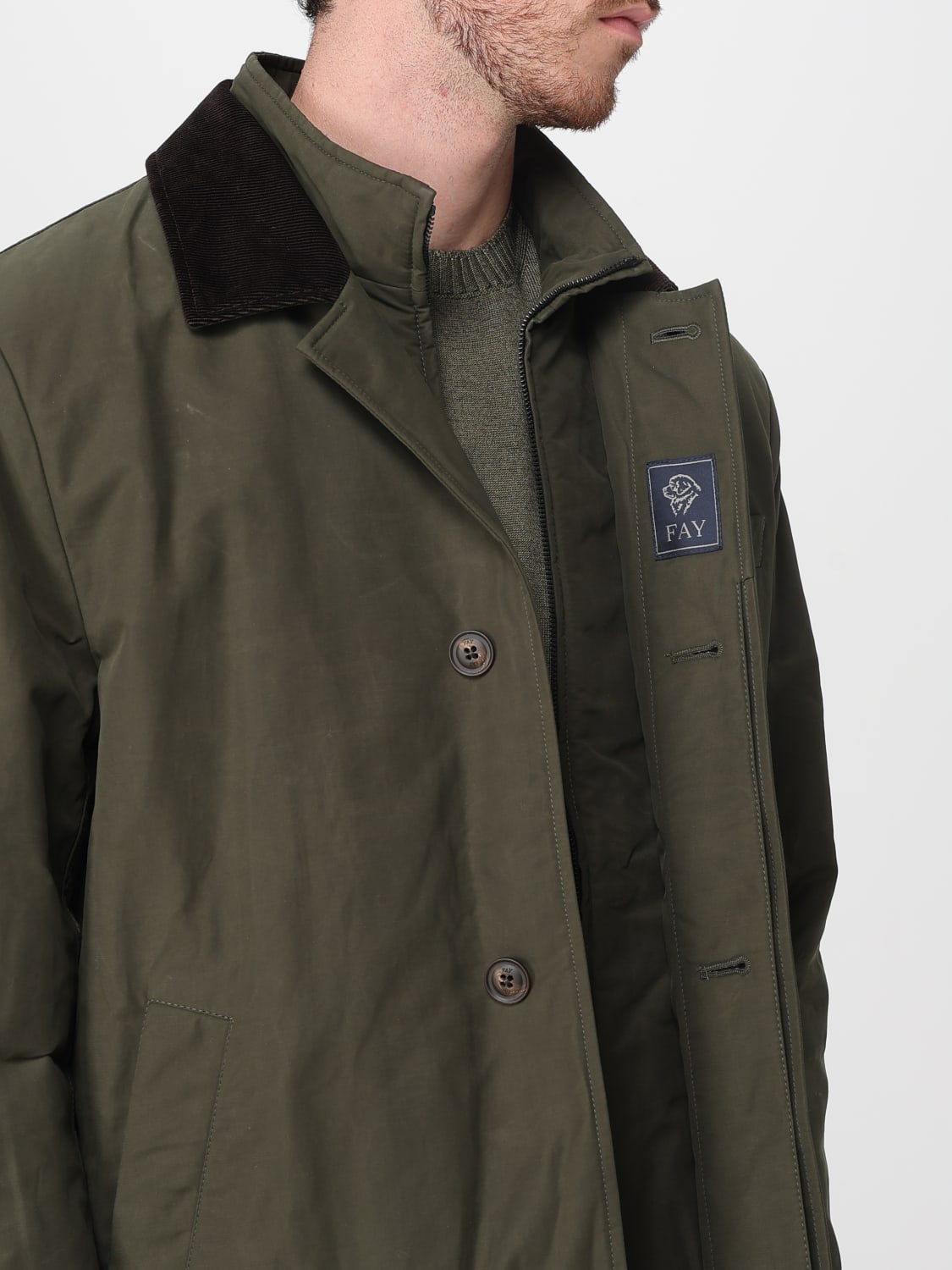 FAY JACKET: Jacket men Fay, Forest Green - Img 4