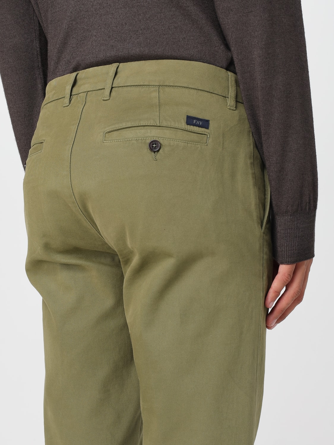 FAY PANTS: Pants men Fay, Green - Img 3
