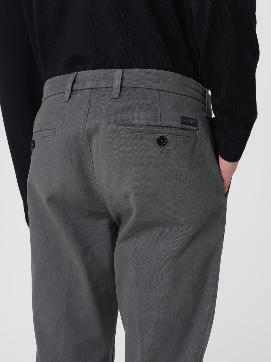 FAY PANTS: Pants men Fay, Grey - Img 3