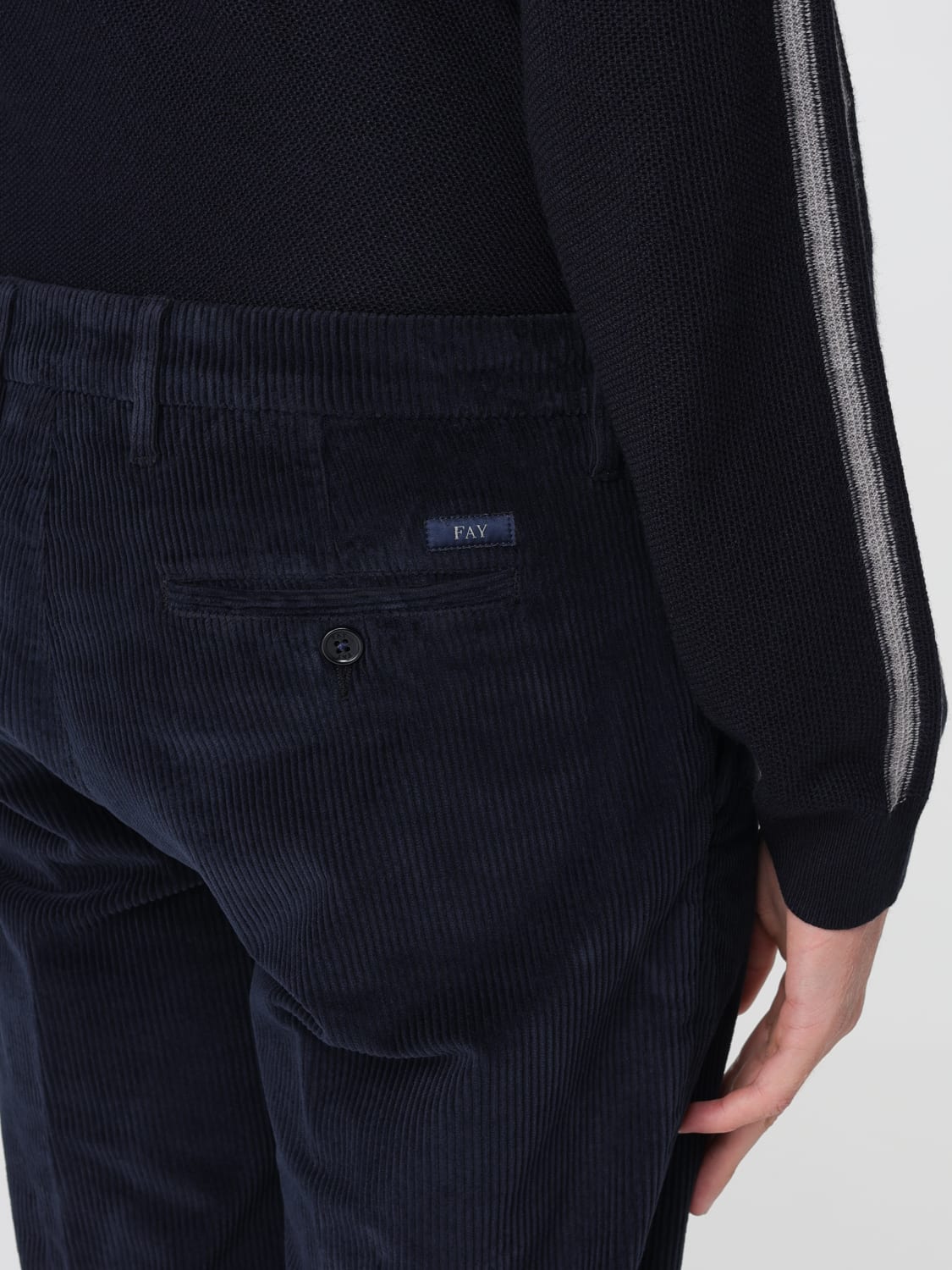 FAY PANTS: Pants men Fay, Blue - Img 3