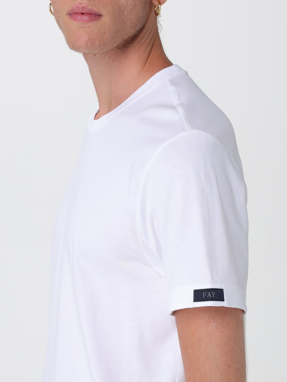 FAY T-SHIRT: T-shirt men Fay, White - Img 3
