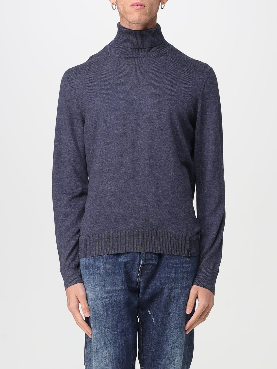 FAY SWEATER: Sweater men Fay, Blue - Img 1
