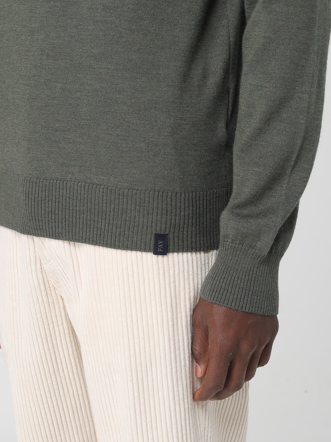 FAY SWEATER: Sweater men Fay, Military - Img 3