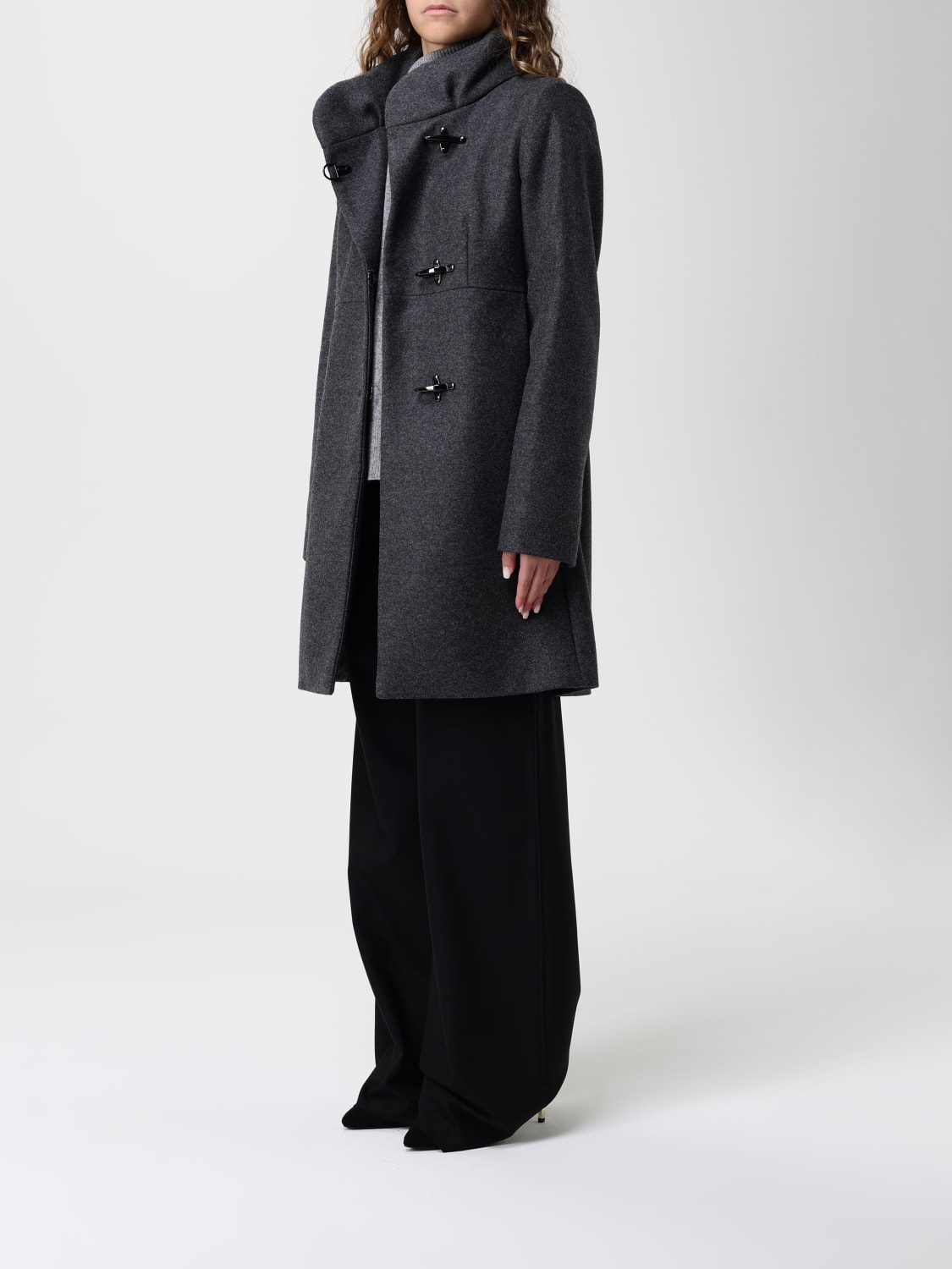 FAY COAT: Coat woman Fay, Grey - Img 3