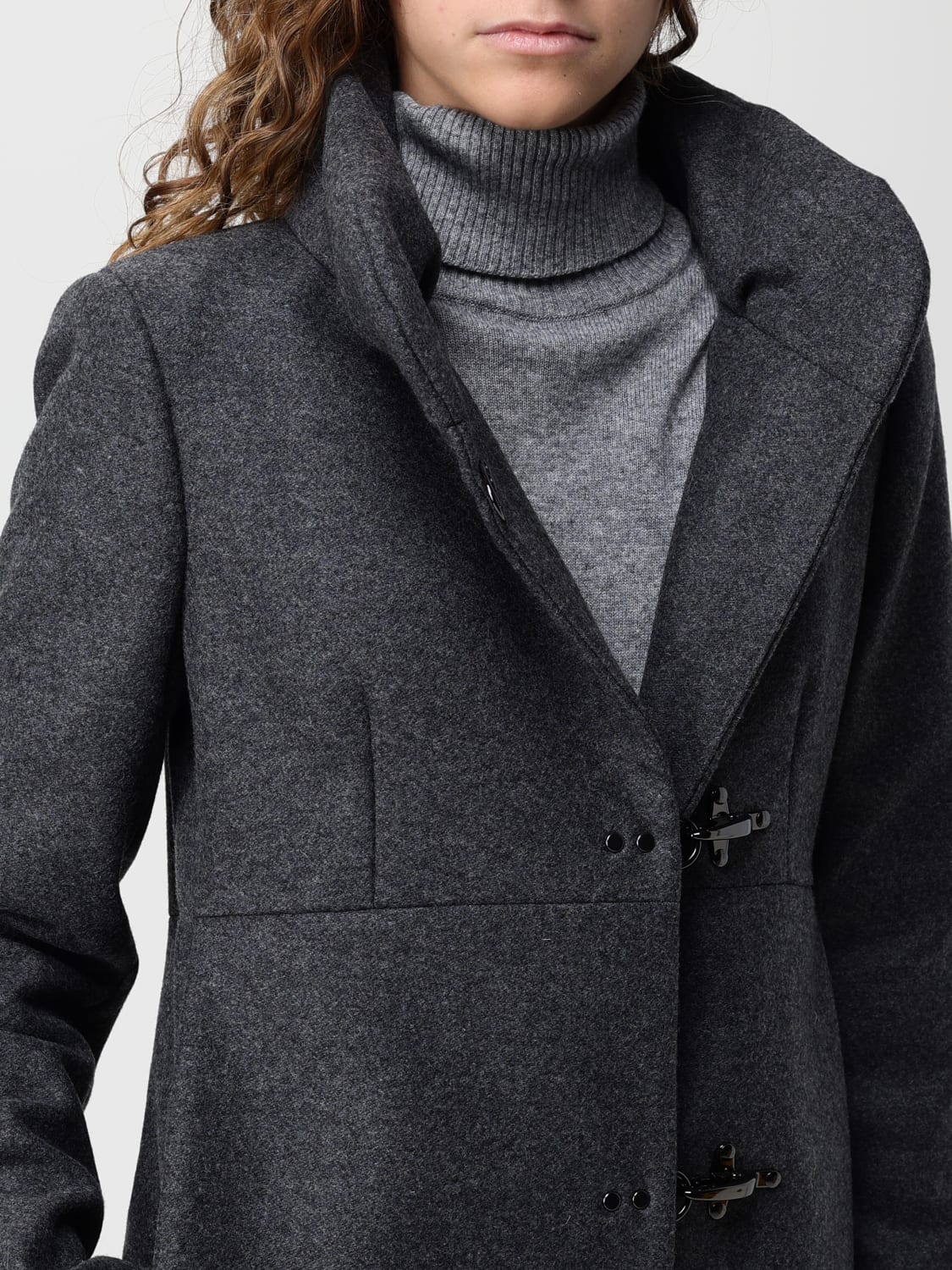 FAY COAT: Coat woman Fay, Grey - Img 4