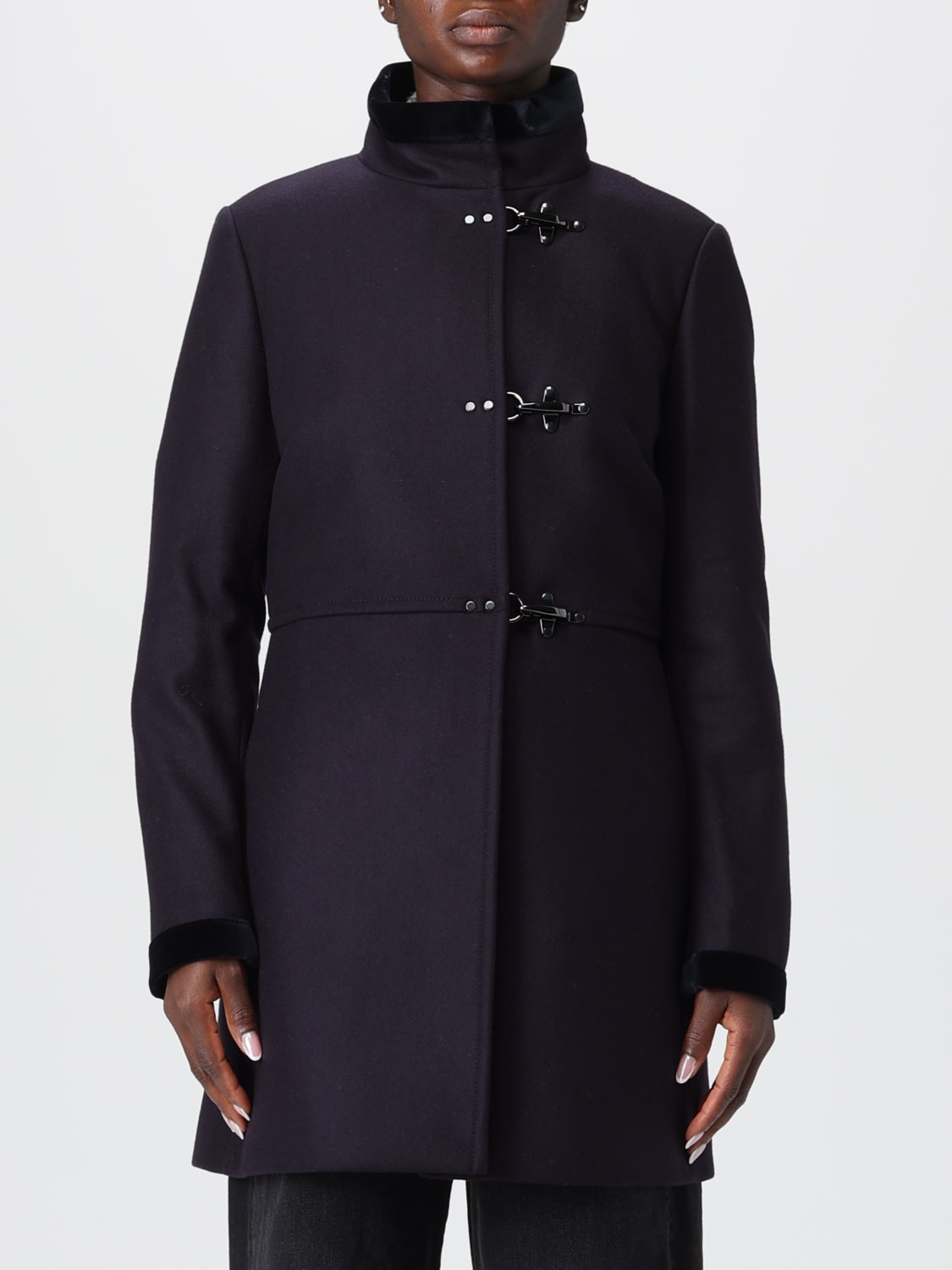 FAY COAT: Coat woman Fay, Petroleum Blue - Img 1