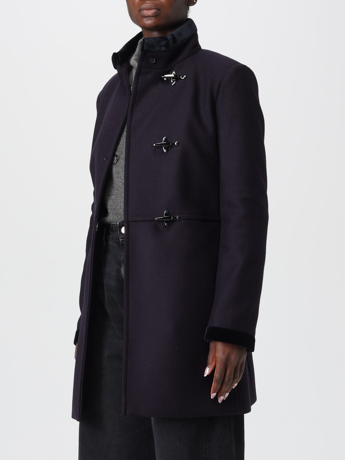 FAY COAT: Coat woman Fay, Petroleum Blue - Img 3