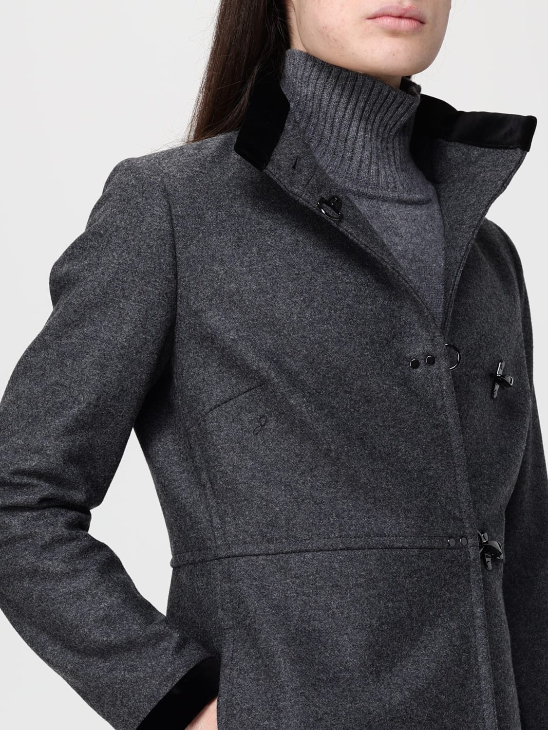 FAY ABRIGO: Abrigo mujer Fay, Gris - Img 4