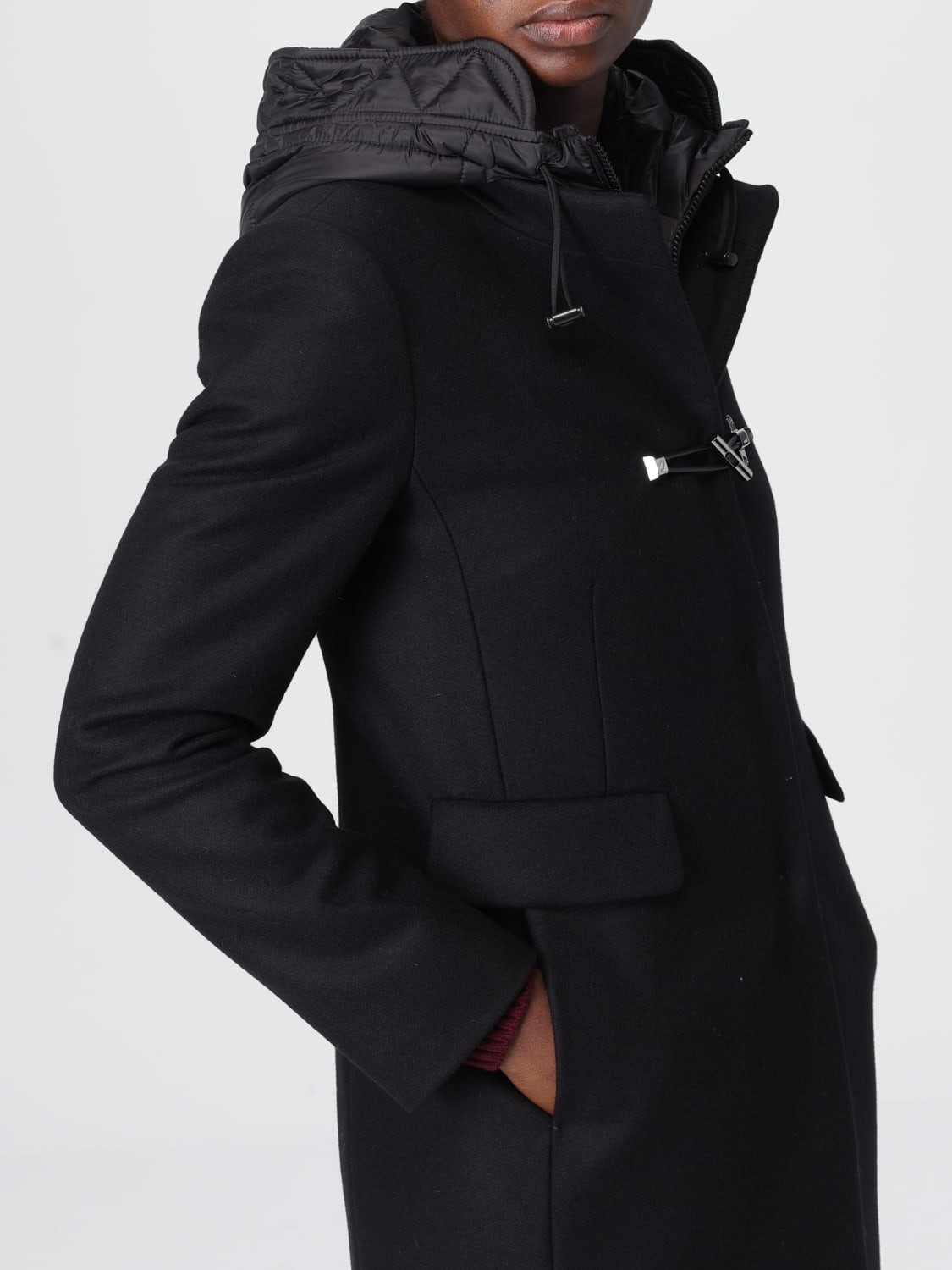 FAY MANTEL: Mantel damen Fay, Schwarz - Img 4