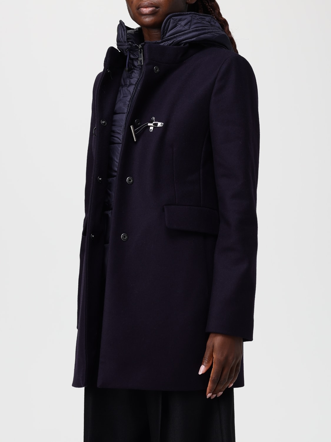 FAY MANTEL: Mantel damen Fay, Petroleum Blue - Img 3