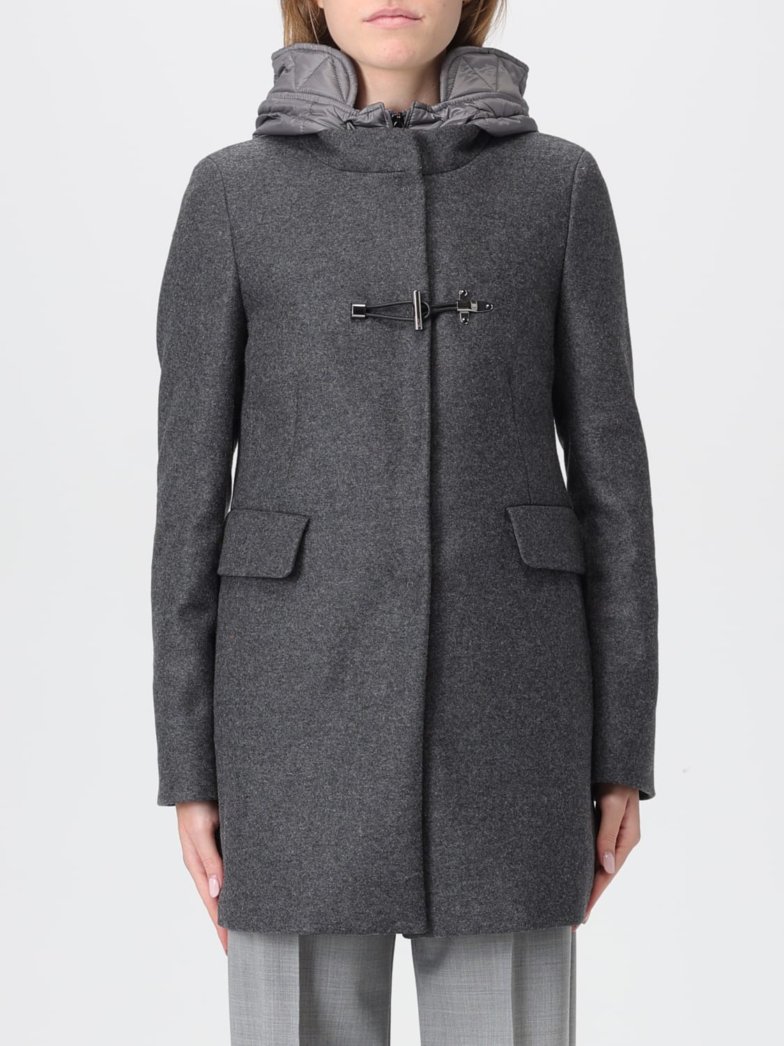 FAY MANTEL: Mantel damen Fay, Grau - Img 1