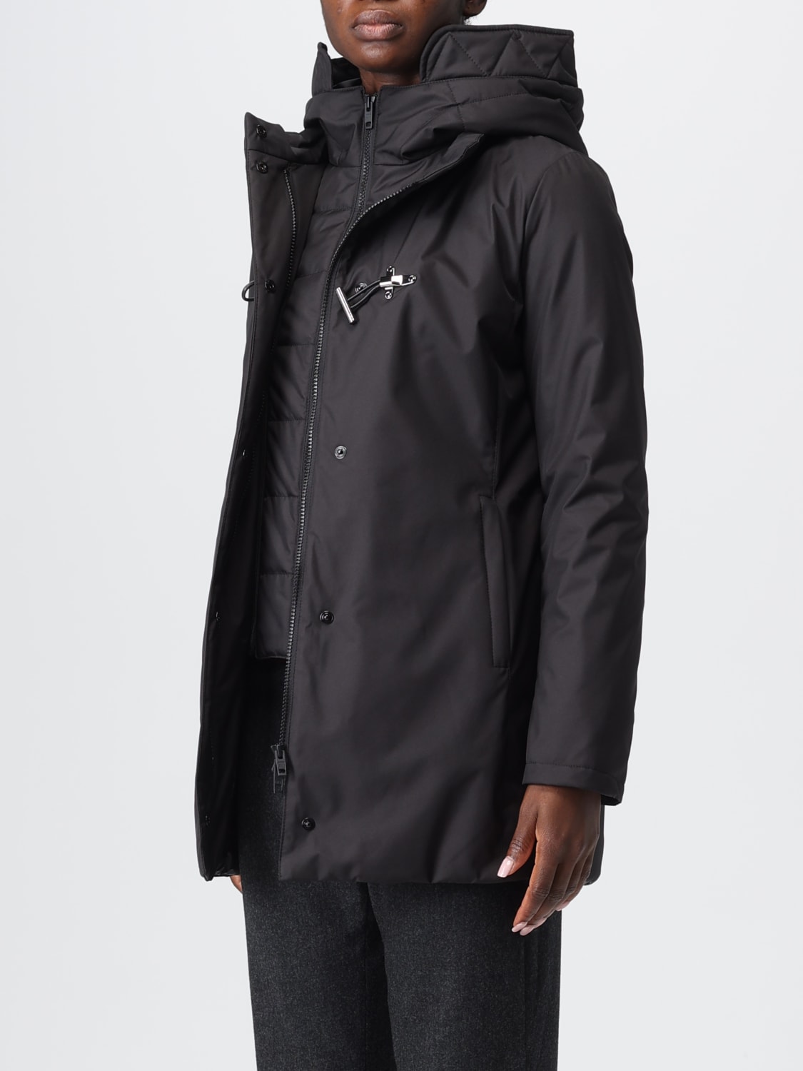 FAY MANTEL: Mantel damen Fay, Schwarz - Img 3