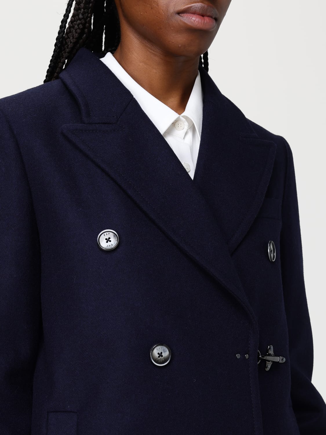 FAY ABRIGO: Abrigo mujer Fay, Azul Oscuro - Img 4