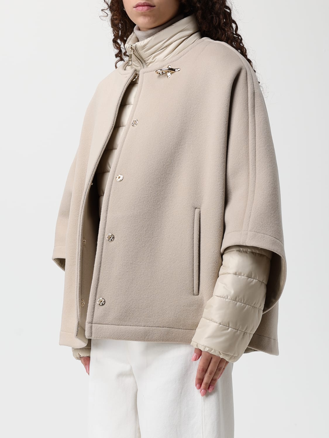 FAY COAT: Coat woman Fay, Beige - Img 3