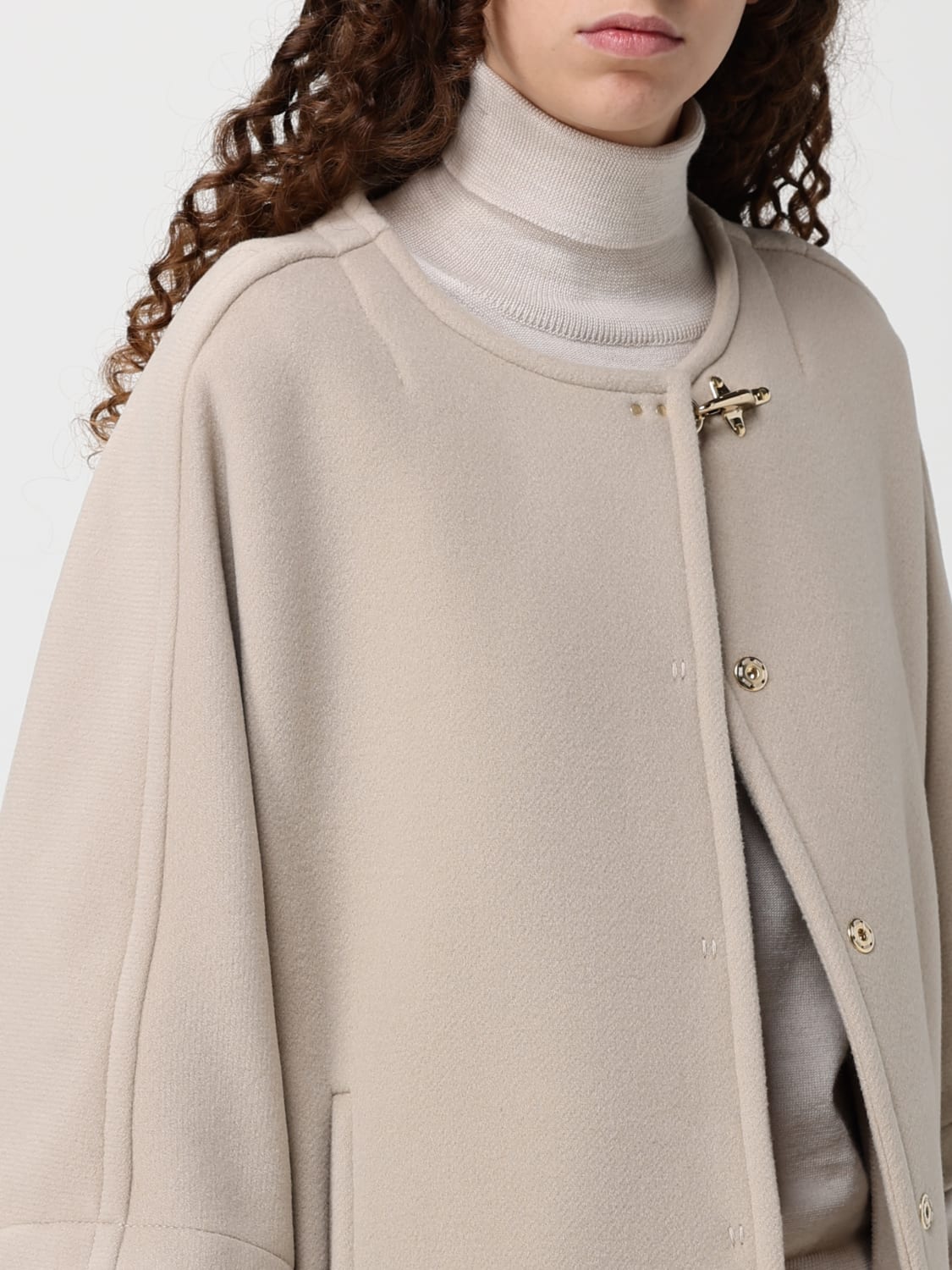 FAY COAT: Coat woman Fay, Beige - Img 4