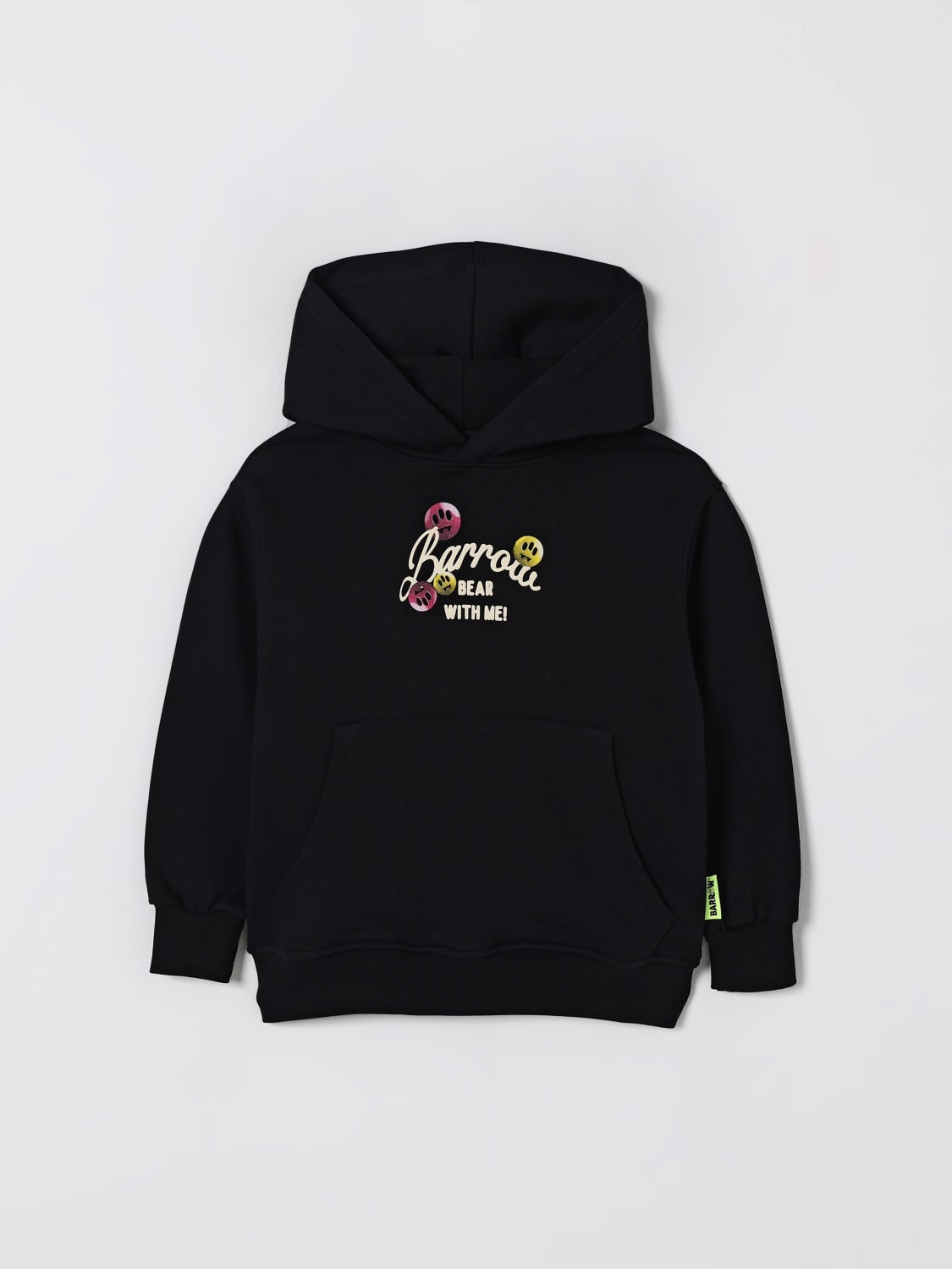 BARROW KIDS MAGLIA: Felpa con cappuccio Barrow Kids in cotone , Nero - Img 1
