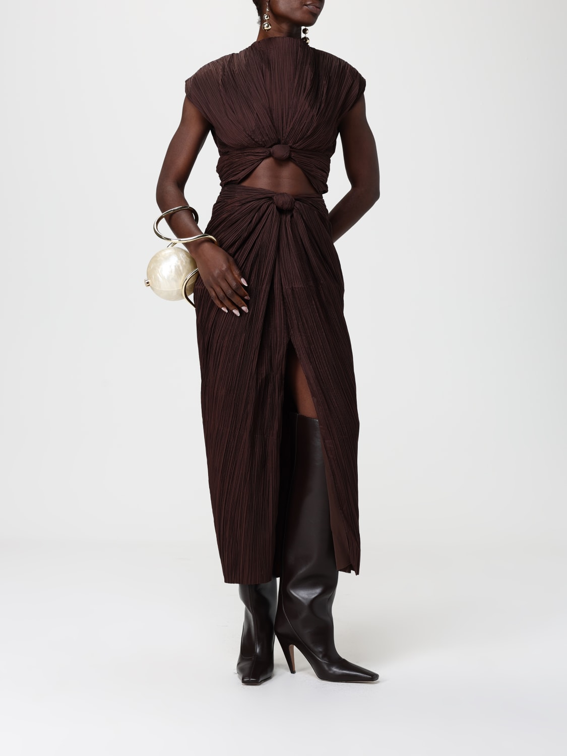 CULT GAIA VESTIDO: Vestido mujer Cult Gaia, Cacao - Img 2