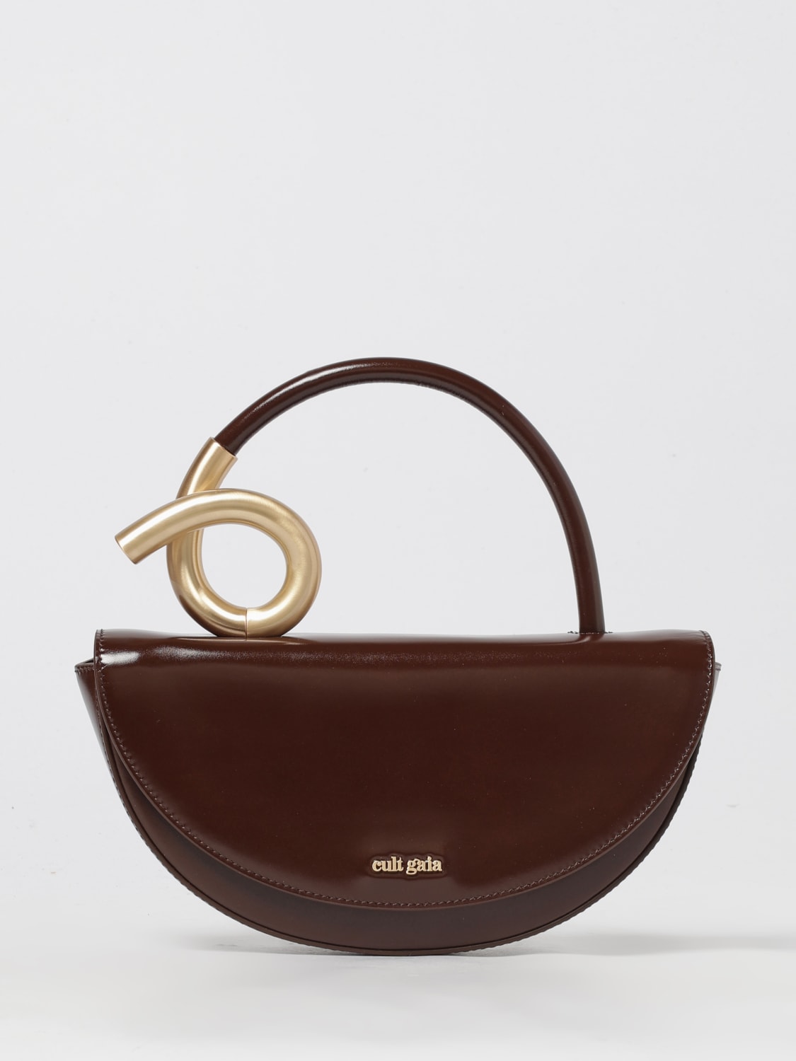 CULT GAIA BORSA A MANO: Borsa Azariah Cult Gaia in pelle spazzolata , Caffe - Img 1