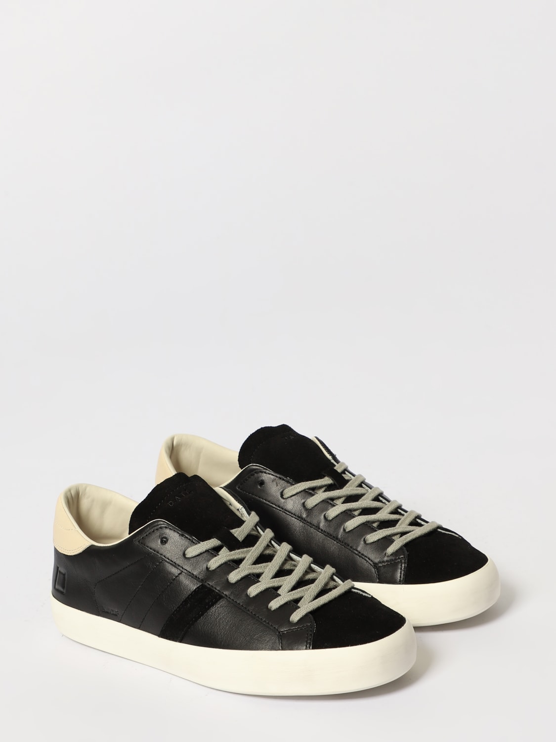 D.A.T.E. SNEAKERS: Sneakers Hill Low D.A.T.E. in pelle , Nero - Img 2