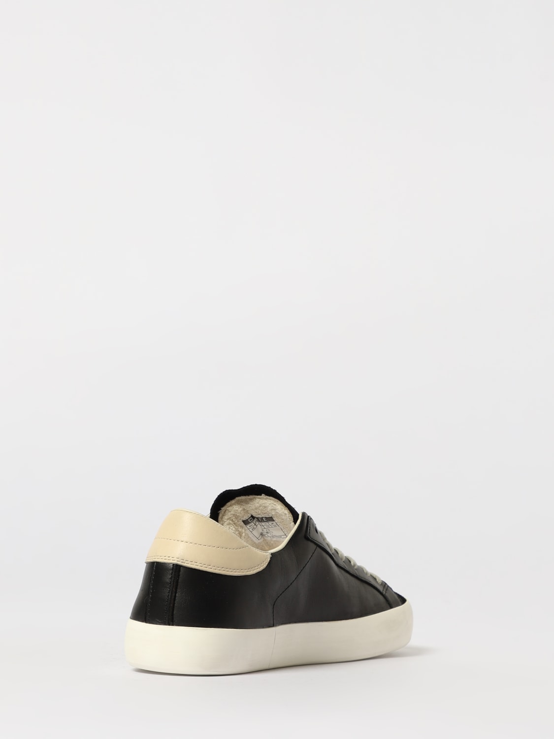 D.A.T.E. SNEAKERS: Sneakers Hill Low D.A.T.E. in pelle , Nero - Img 3
